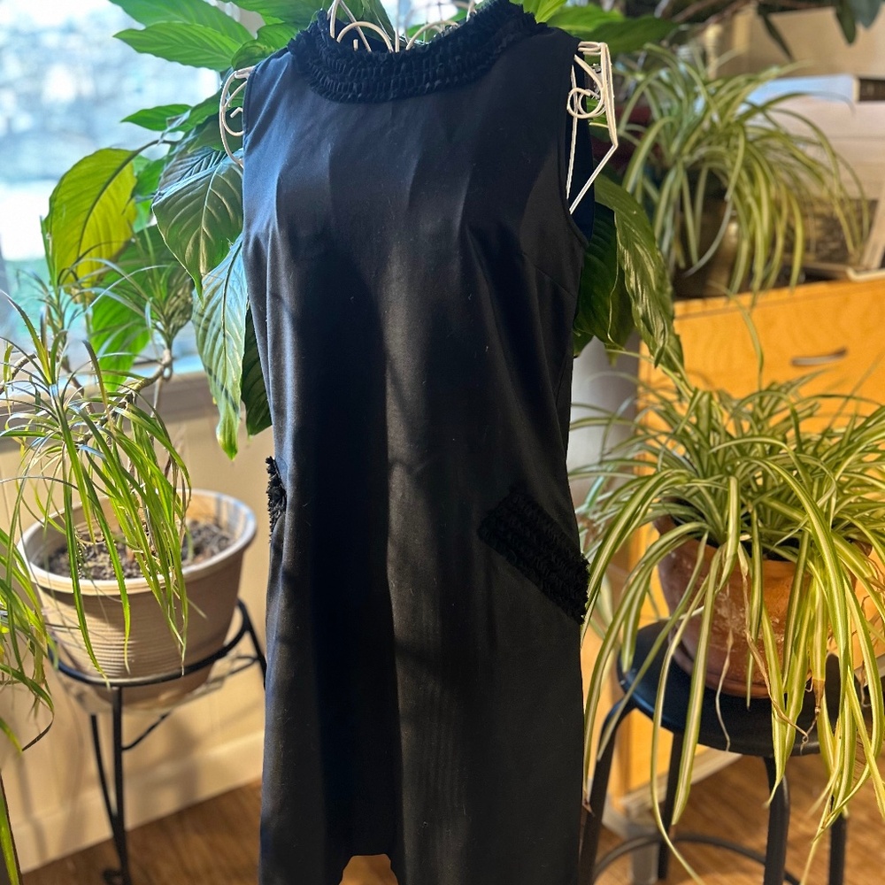 Loft black mini sheath dress